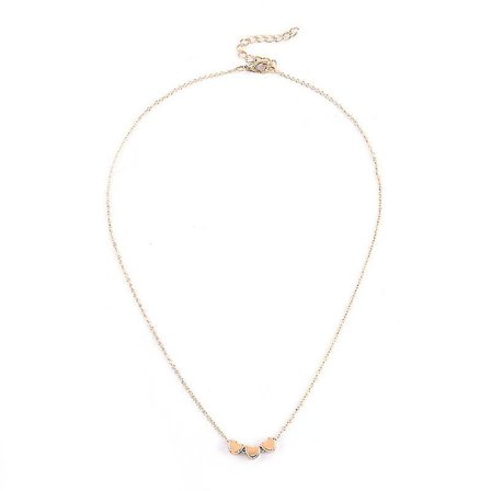 Elegant Tre Hjerter Kjærlighet Charm Hengesmykke Kvinner Cocktail Casual Smykker - Gull Niuniu