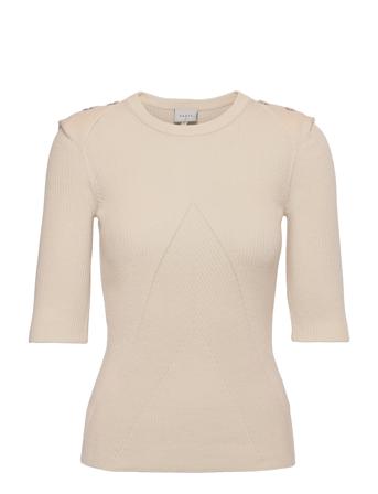 Sephine Detail Button Sweater Cream Dante6