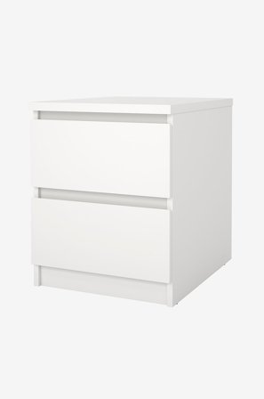 Tvilum - Naia Yöpöytä 2 laatikkoa- Paketti - Valkoinen - Yöpöydät - - Homeroom