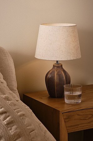 Jotex - WERA Tischlampe dunkelbraun - Kaufe Tischleuchten bei Jotex