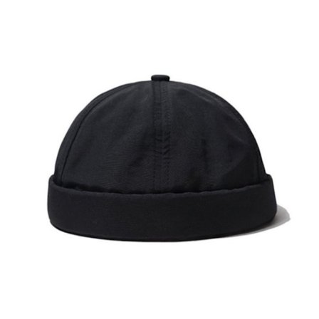 Brimless Hat Beanie Cap SVART