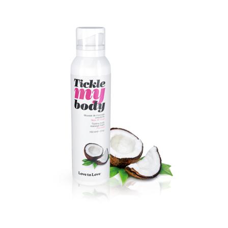 Love to Love: Tickle My Body Massage Foam - Kokosnød - Vuxen.dk: Romantik & Forspil
