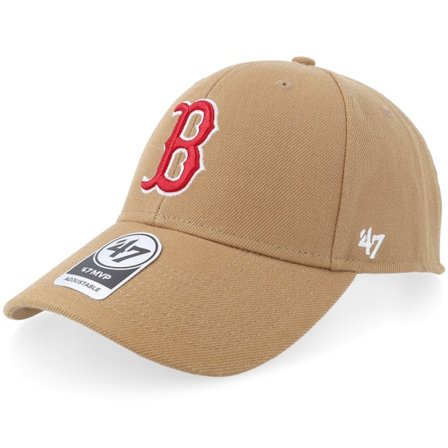 47 Brand - Beis adjustable Gorra - Boston Red Sox Mvp Camel Adjustable @ Hatstore