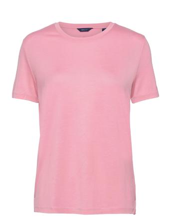 Light Weight Ss T-Shirt T-shirts & Tops Short-sleeved Vaaleanpunainen GANT