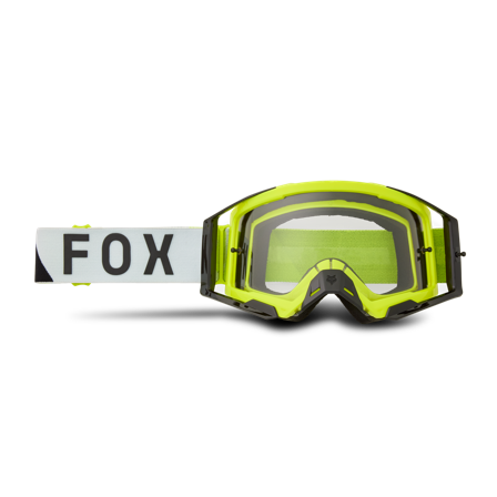 Masque cross FOX Airspace Tine Smoke Fumée/jaune fluorescent
