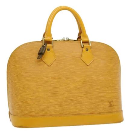 Louis Vuitton Vintage Pre-owned Leather handbags Gul, Dame Vintage Tasker, Størrelse: ONE Size