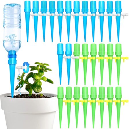 28 flaske dryppvanningssett, justerbar automatisk vanning for planter, innendørs pottevanning dryppvanning for hagebalkongplanter