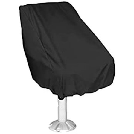 Vandtæt sædebetræk, Anti-UV og støvtæt Yacht sædebetræk, Elastisk sammenklappelig bordbetræk til udendørs, Sort