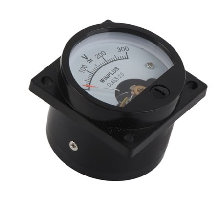 Rund Voltmeter ABS Analog Urtavla Panelmätare Noggrant Verktyg för Mätning SO‐45 AC 0‐300 V