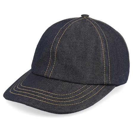 CTH Ericson - Schwarz unconstructed Cap - Ball Cap Organic Denim Black Dad Cap / Unconstructed @ Hatstore
