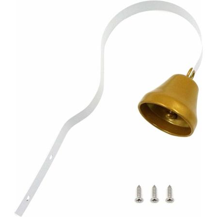 Antikk veggmontert butikkbjelle for kattetrening 18 cm