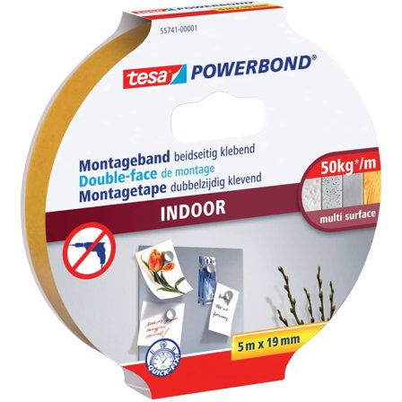 Tesa Montageband Tesa Indoor 19mm/5lfm