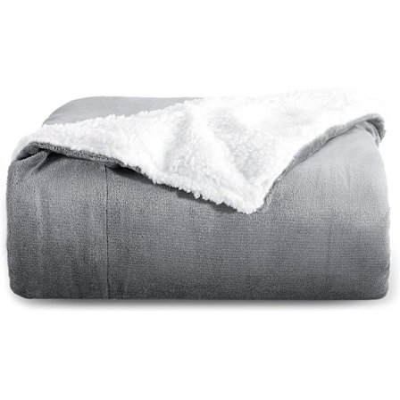 Soffa Kudde Fleecefilt - 130x160 Grå Soffa Kudde, Sherpa B