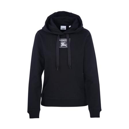 Burberry, Hoodies Czarny, Kobieta, Rozmiar: M