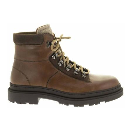 Brunello Cucinelli, Leather Boots Brązowy, Mężczyzna, Rozmiar: 43 EU