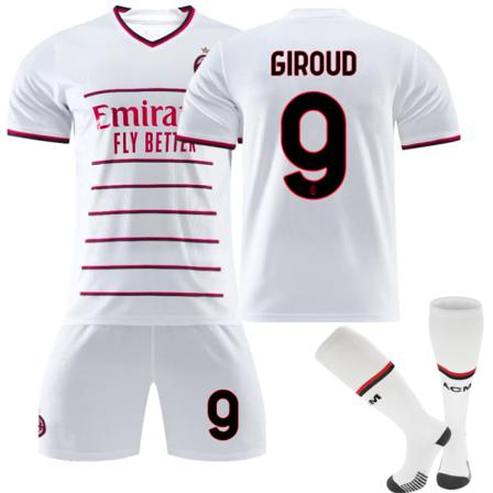 Barnfotbollströja 23/22 Borta Ac Milan Tröja Nr.9 Suit With Socks 18(100-110)