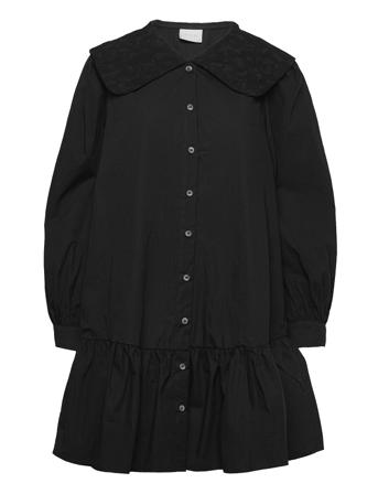 Vivilana L/S Collar Dress /Rx Black Vila