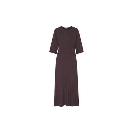 Basic Apparel Jo Long Kjole Brun, Dame