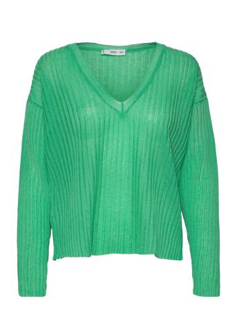 Galasv Pullover Striktrøje Grøn Mango