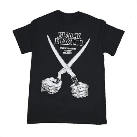 Svart flagga Allt blev svart T-shirt