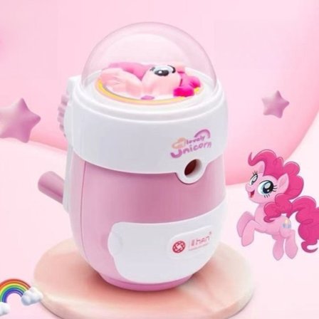 Automatisk blyantspisser, blandet farge, tegneserie, hånddrevet, høy estetisk verdi