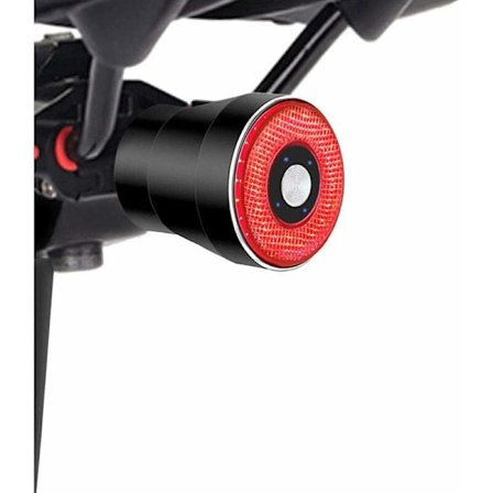 Intelligent cykelbaglygte, genopladelig USB-bremseinduktion, IPx6 vandtæt, cykellygter, automatisk start-stop, 4 tilstande,