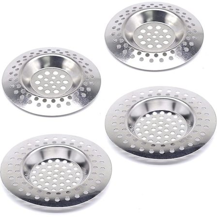 Rustfrit Stål Køkkenvask Si-Prop, Sæt af 4 Standard Si-Drænbeskytter, Vask Si S