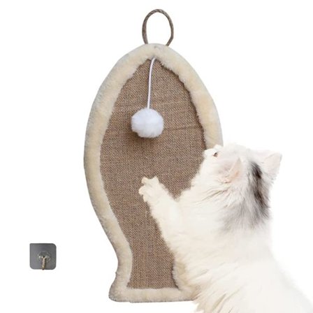 Kissan raapimattopatja, kestävä sisalmatto, raapimattopatja, kissaseinä, luonnollinen sisalmatto, vaakasuora kissan lattian raapimislauta