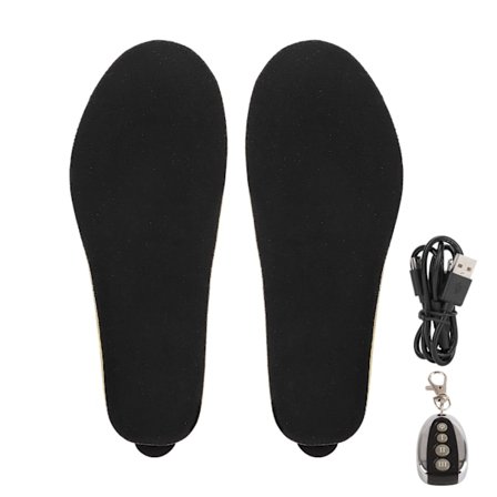 Elektriske opvarmede indlægssåler USB genopladelige justerbar temperatur fodvarmere opvarmede sko pads (35-40)