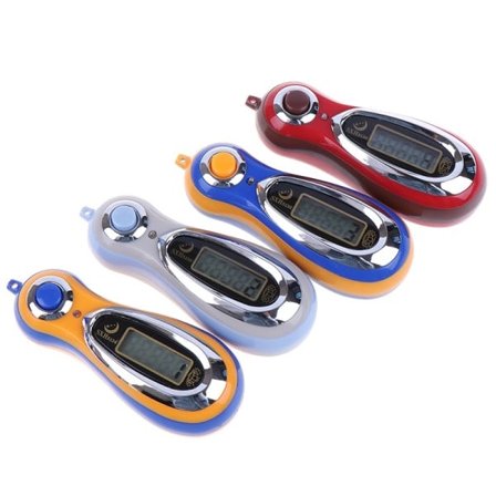 Digital LCD MP3 Shape Elektronisk Hånd Tally Tæller Med En streng bøn tæller