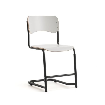 Elevstol ELEVATE, ställbar höjd: 460-640 mm, antracitgrå/vit