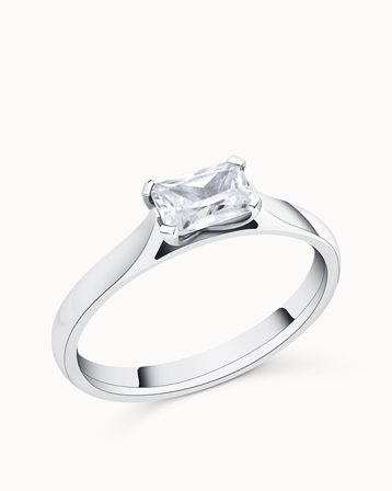 Solitärring Daniela 950 Platina Naturlig Diamant 0.50 Carat - Förlovningsringar & Vigselringar hos Vanbruun