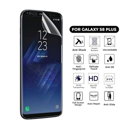 Omfattende Galaxy S8 Plus Skjermbeskytter NanoEdge