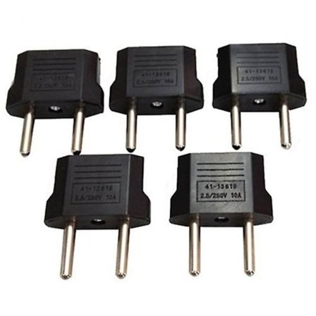 5 st Universal USA AUS AU till EU Europeisk Strömkontakt Reseadapter Omvandlare