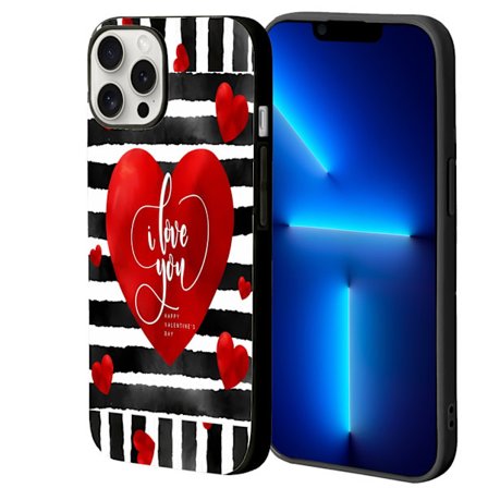 Kreativt iPhone 14 PRO MAX Skyddsskal, Telefonfodral 16 Pro Max för 17 16 15 14 13 12 11 X XR 8 7 6 Alla hjärtans dag Skyddsfodral