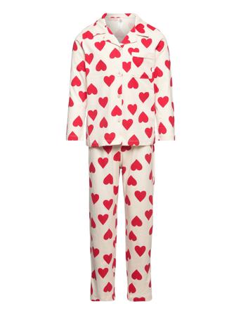 Pajama Hearts Pyjamas Sett Multi/mønstret Lindex*Betinget Tilbud