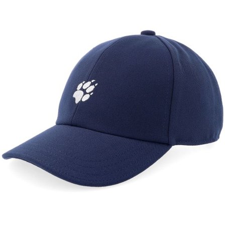 Jack Wolfskin - Blå unconstructed Keps - "Baseball K Midnight Sky Dad Cap " @ Hatstore