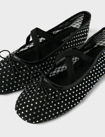 name it Nkfkalua Ballerina Shoe - Black - 35