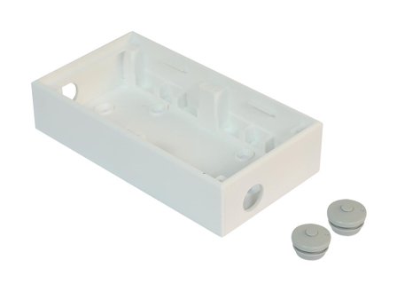 Shelly / Aufputzgehäuse Doppelt für Shelly Wall Switch, 35mm