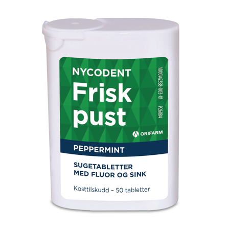 Nycodent Frisk pust sugetabletter, 50 stk.