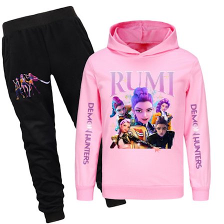 Kpop Heksejegere Barne Genser Hettegenser Bukse Sett