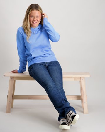 Champion Hooded Sweatshirt Blauw Hoodies Meisjes - Kids Brand Store