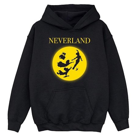 Peter Pan Flickor Månsilhuett Hoodie 5-6 År Svart