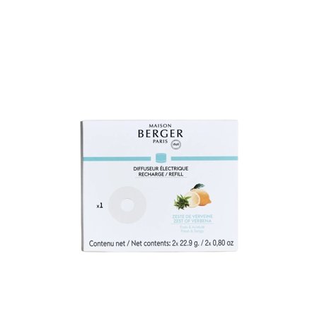 Maison Berger Paris Diffuseur Électrique Ricarica per Diffusore Nomade - Zeste de Verveine - Profumo per Diffusore