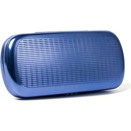 Briller Etui Stribet Aluminium Hard Shell Briller Etui Blå