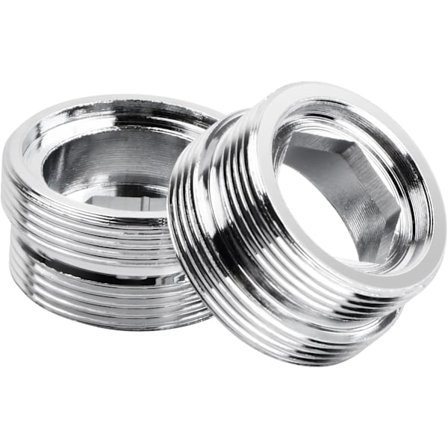 2 stk. kranadapter hann gjenge, metall kranlufteradapter, aluminium metall adapter for kjøkkenkran vannrenseradapter (M20-M22)