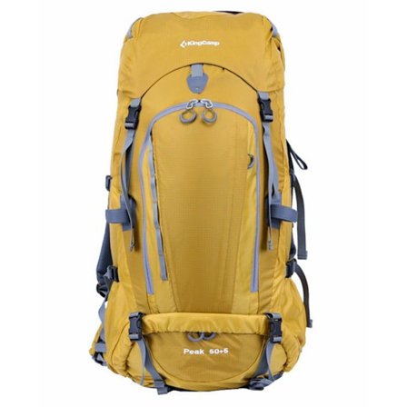 Ulkoilureppu - Kingcamp - Malli Peak - Keltainen - 55 Litraa - 30x27x61 cm