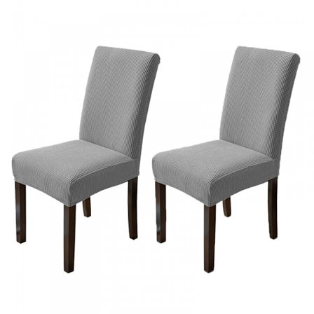 Keittiötuolin Päällysset, 2 kpl, Parsons-Tuolin Päällinen Suoja Ruokailutilaan, Hopea