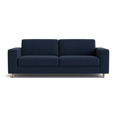 Pesaro 3 personers sofa - Wind Mørkeblå - 222x92x84 - Sofa, 3 personers sofa