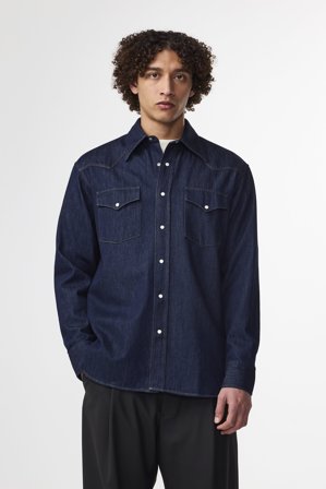 Ricky Skjorta Herr Blå Ekologisk Bomull